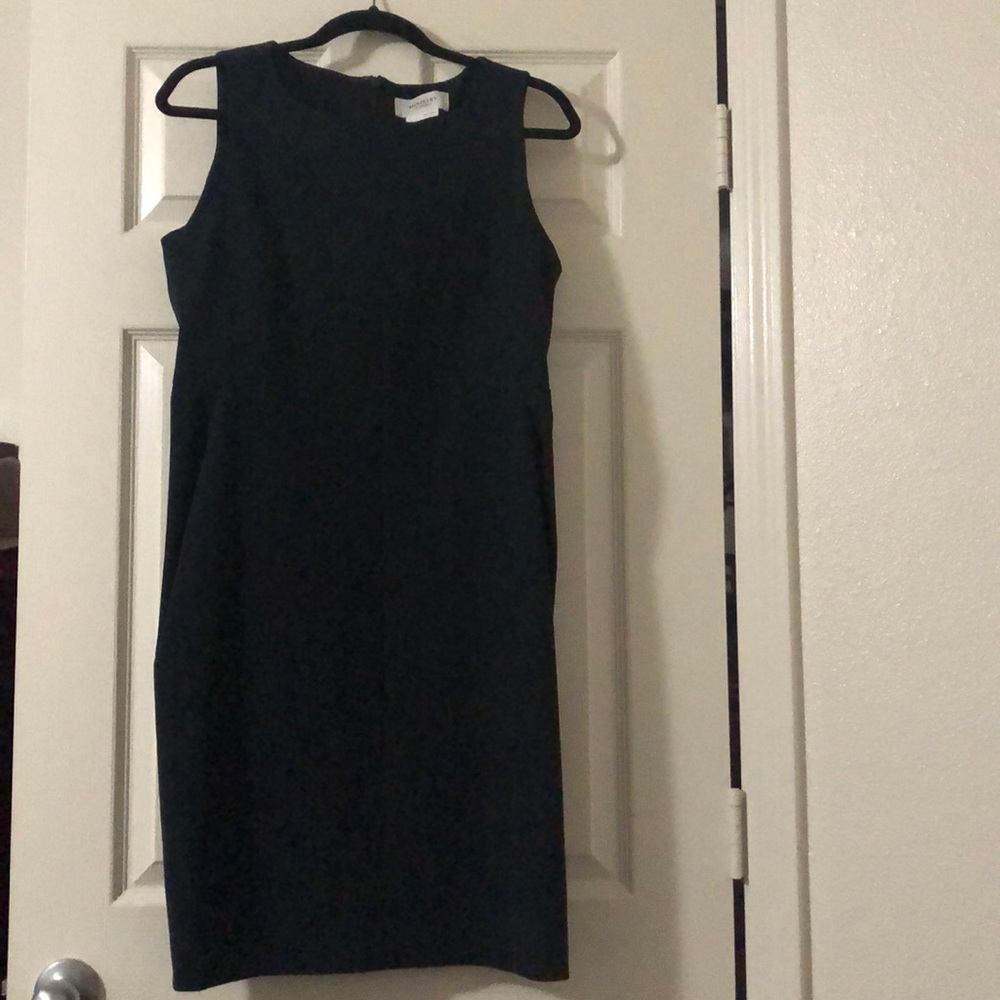 Ministry of Supply Pencil Dress Navy, Size 8